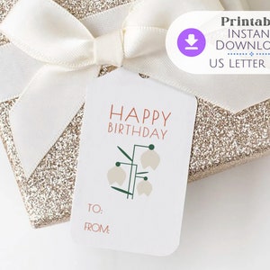 Gift Tag, Printable Tags, Birthday Tag, Birthday Gift Tags, Gift Tags Printable, Printable gift Tag, Happy Birthday gift tags printable, S01
