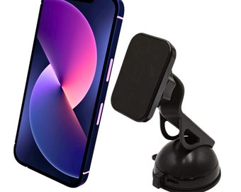 Magnetic Car Phone Holder Gift, 360 Dashboard Windshield Mount, Universal iPhone Android GPS Hands Free Car Accessory