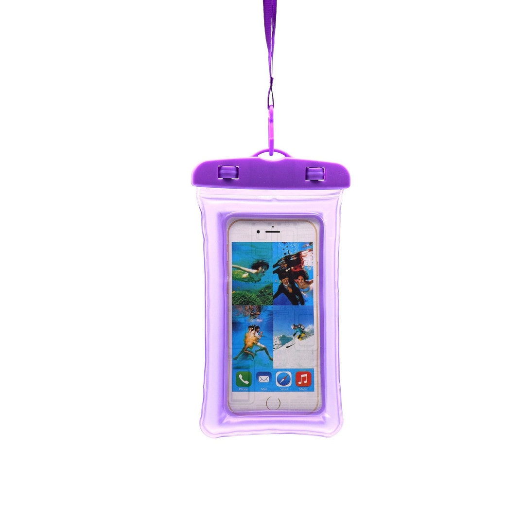 Waterproof Phone Pouch, Beach or Pool With Lanyard for Cell Phones Pack