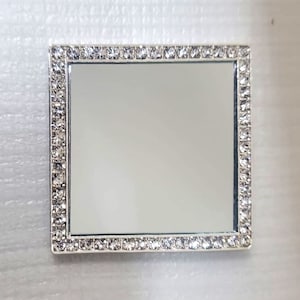 Diamond Bling Makeup Mirror for Phone Cases | Compact Makeup Mirror for Phone Case - Small, Portable, and Travel-Friendly Vanity Mirror