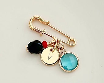 Azabache Baby Pin: 18k Gold Filled Protection Charm