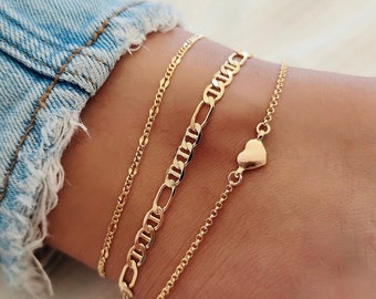 Tobillera de oro de 18k, Tobillera con cadena, Tobillera de oro, Pulsera de tobillera de oro, Pulsera de tobillo de oro, Tobillera de oro delicada, Tobilleras para mujer