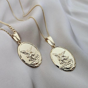 Collier Saint Michel Collier Ange Gardien Collier Saint Michel Collier Ange Gardien Pendentif Ange Religieux