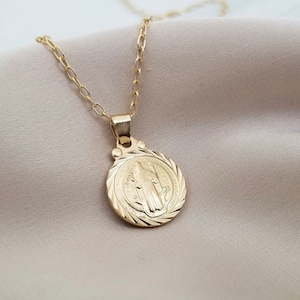 Saint Benedict Charm Necklace, Dainty Charm Jewelry, Cadena de San Benito