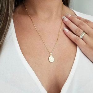 Saint Benedict Charm Necklace, Dainty Charm Jewelry, Cadena de San Benito