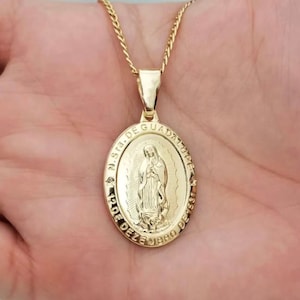 Mens Necklace - Chunky Pendant Necklace For Men - Chain  Necklace Mens Jewelry, 18k Gold Filled Chain Pendant- Gifts for Men