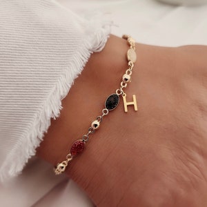 Boho Chic Gold Anklet, multicolor stones, summer anklet for trendy beach style jewelry