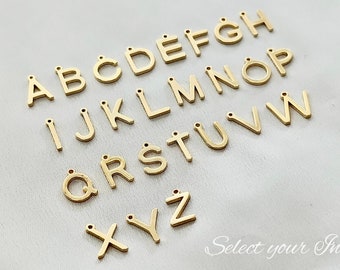 Gold Letter Pendant: Personalized Initial Charm Add On