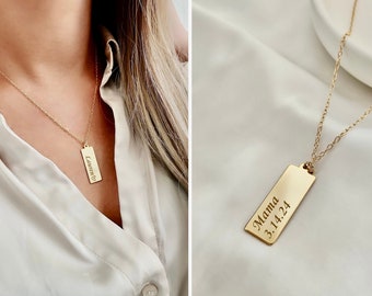 Collana con Nome Personalizzato e Pietra di Nascita – Pendente Curvo Delicato per Ragazza Teen, Figlia o Migliore Amica - Italia