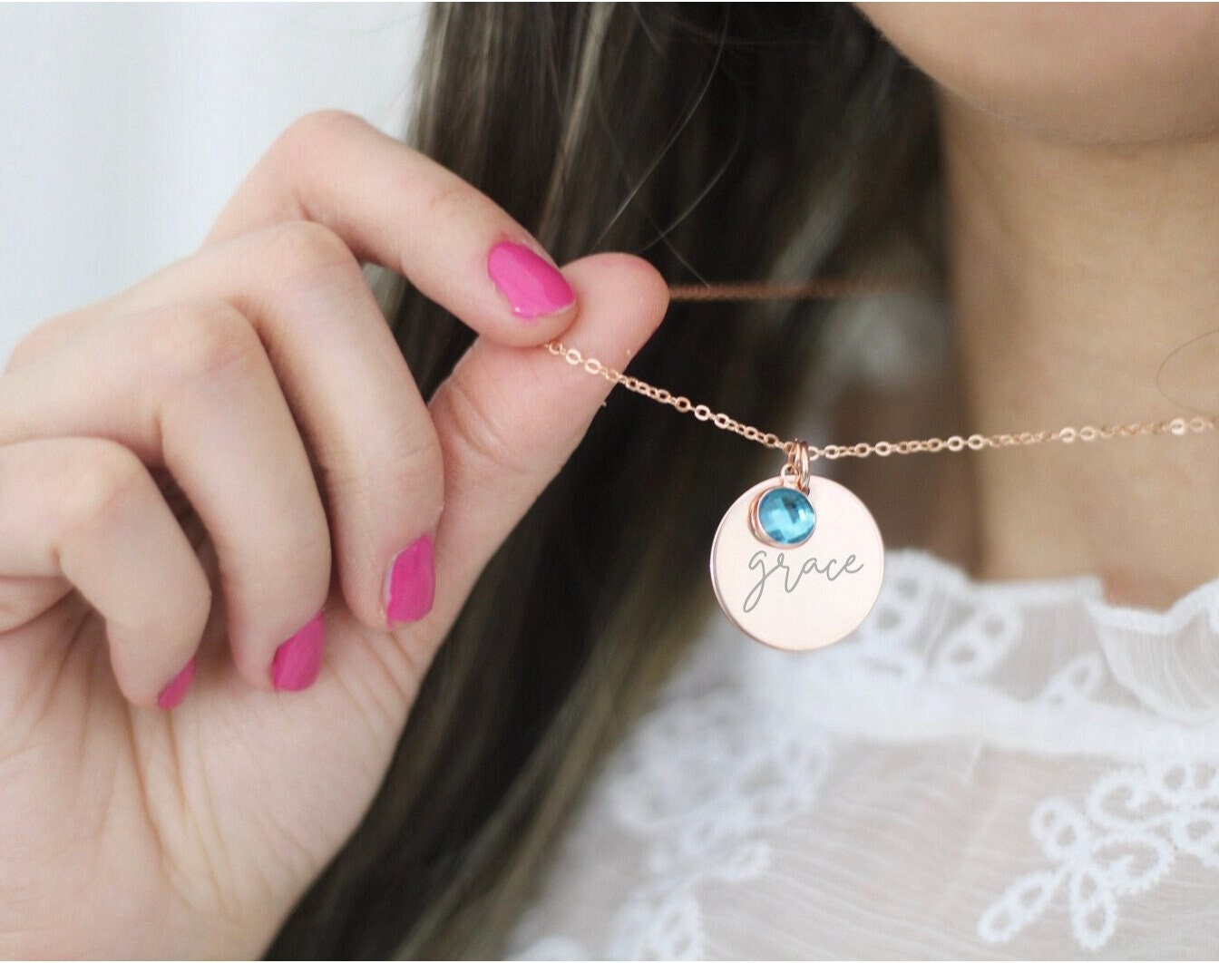 10th Birthday Gift, Gift for 10 Year Old Girl Gifts, 10th Golden Birthday,  Happy 10th Golden ,september Sapphire,tenth Birthday Necklace SAP 