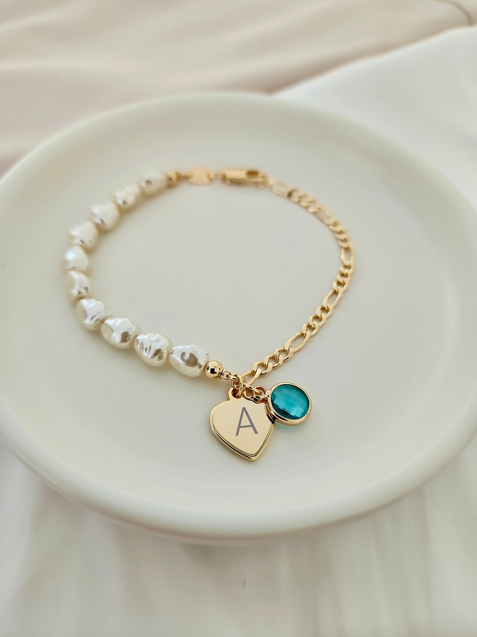 Bracciale A Catena Personalizzato Con Ciondolo A Cuore Inciso - In Acciaio Inox, Con Nome, Regalo Per Fidanzata E Mamma, Oro/Argento/Rosa - 2