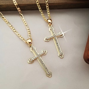 Gold Cross Necklace Men Gold Cross Necklace Women Gold Cross Necklace Unisex Jewelry Etsy Gold Cross Necklace Men Gold Cross Necklace Women Gold Cross Necklace Unisex Jewelry Etsy
