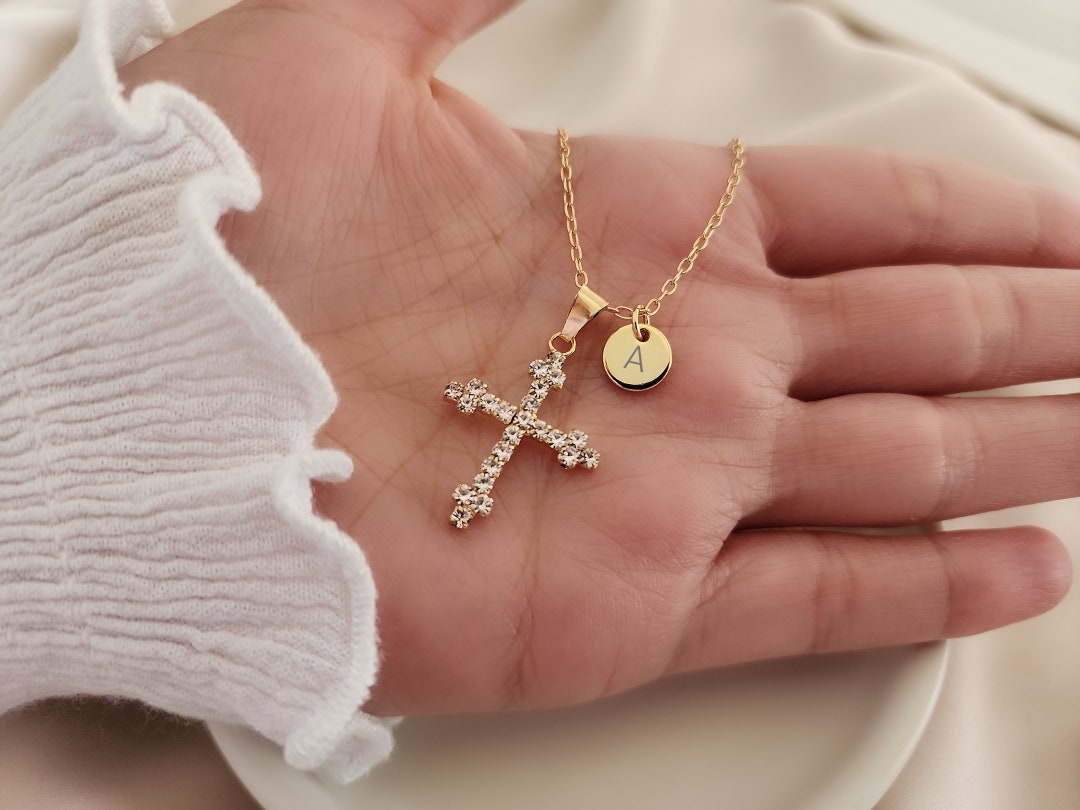 Collana Donna Croce diamanti Baguette - Gioielleria Zambon