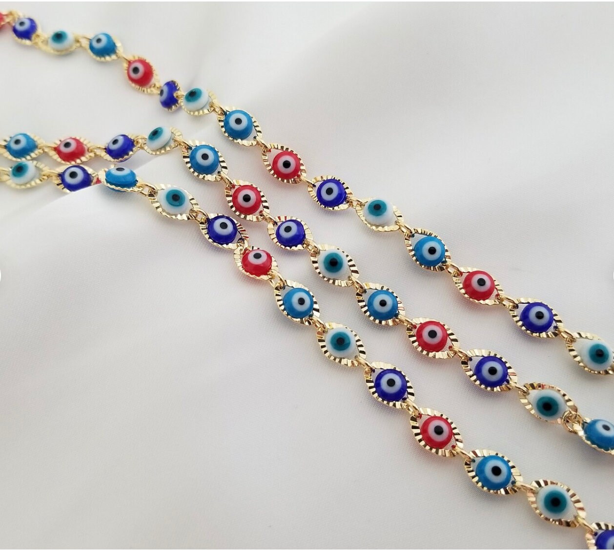 Evil Eye Anklet Bracelet 18k Gold Evil Eye Anklet Bracelet Etsy