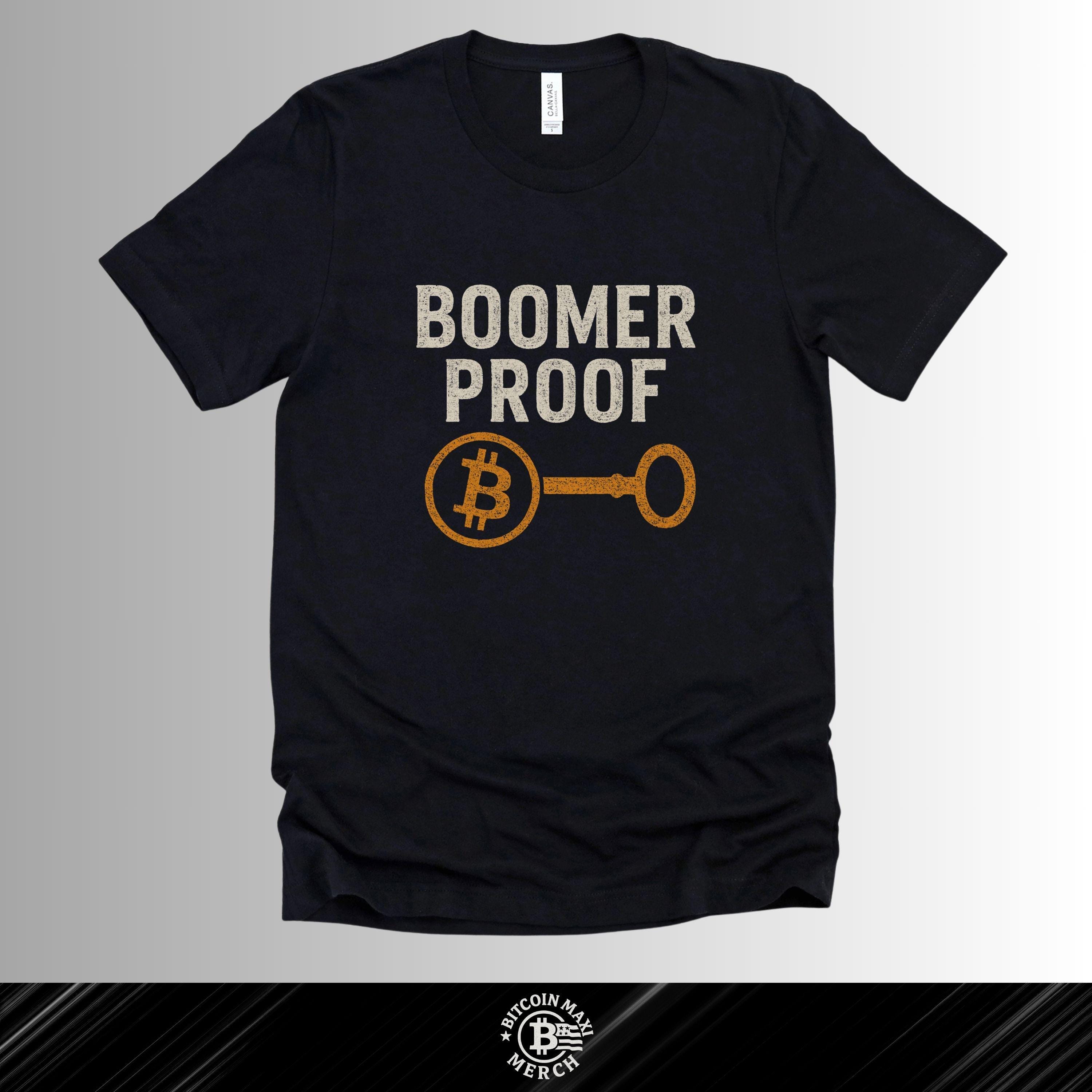 Boomer Proof Bitcoin T-shirt: Crypto Meme Tee - Etsy