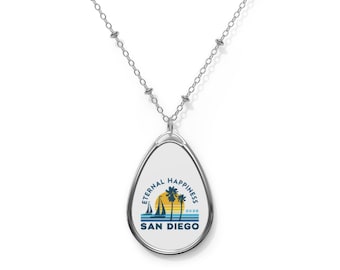 2026 JW International Convention Eternal Happiness San Diego Oval Necklace, JW Convention Jewelry,  Oval Pendant