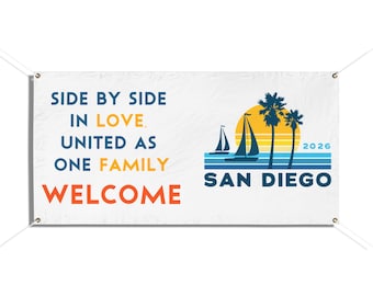 JW San DIego 2026 International Convention Welcome Love Banner, Welcome, Sign