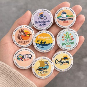 Eternal Happiness Convention 2026 Pins – International Convention Button Collection