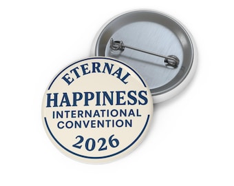 2026 Eternal Happiness Convention Button: JW Gift, Metal Pin
