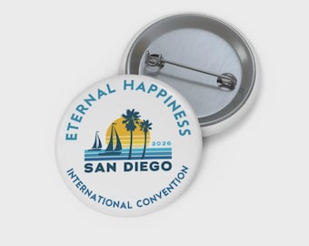 2026 San Diego International Convention Button: Logo Design, Tagalog, English,JW Gift, Convention gifts for friends.