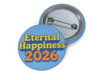 Eternal Happiness 2026 – Retro Style Button
