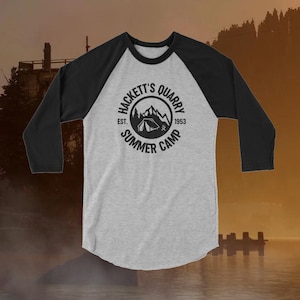 Hackett&#39;s Quarry Summer Camp Counselor Shirt | The Quarry | 3/4 Sleeve Printed Shirt | Supermassive Games | Horror Video Game | Fandom Merch