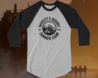Hackett's Quarry Summer Camp Counselor Shirt | The Quarry | 3/4 Sleeve Printed Shirt | Supermassive Games | Horror Video Game | Fandom Merch