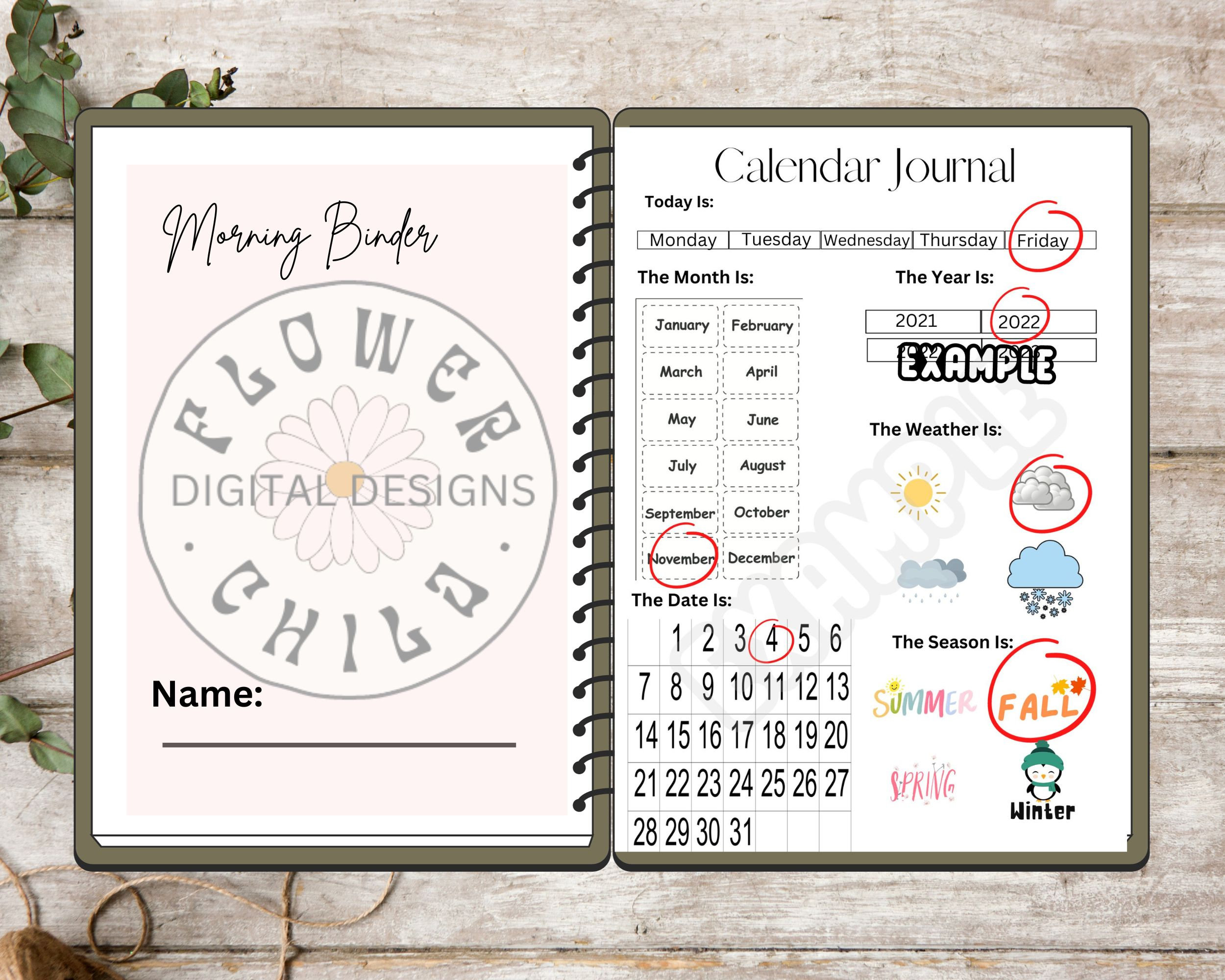 Homeschool Morning Menu, Homeschool Morning Basket Instant Digital ...