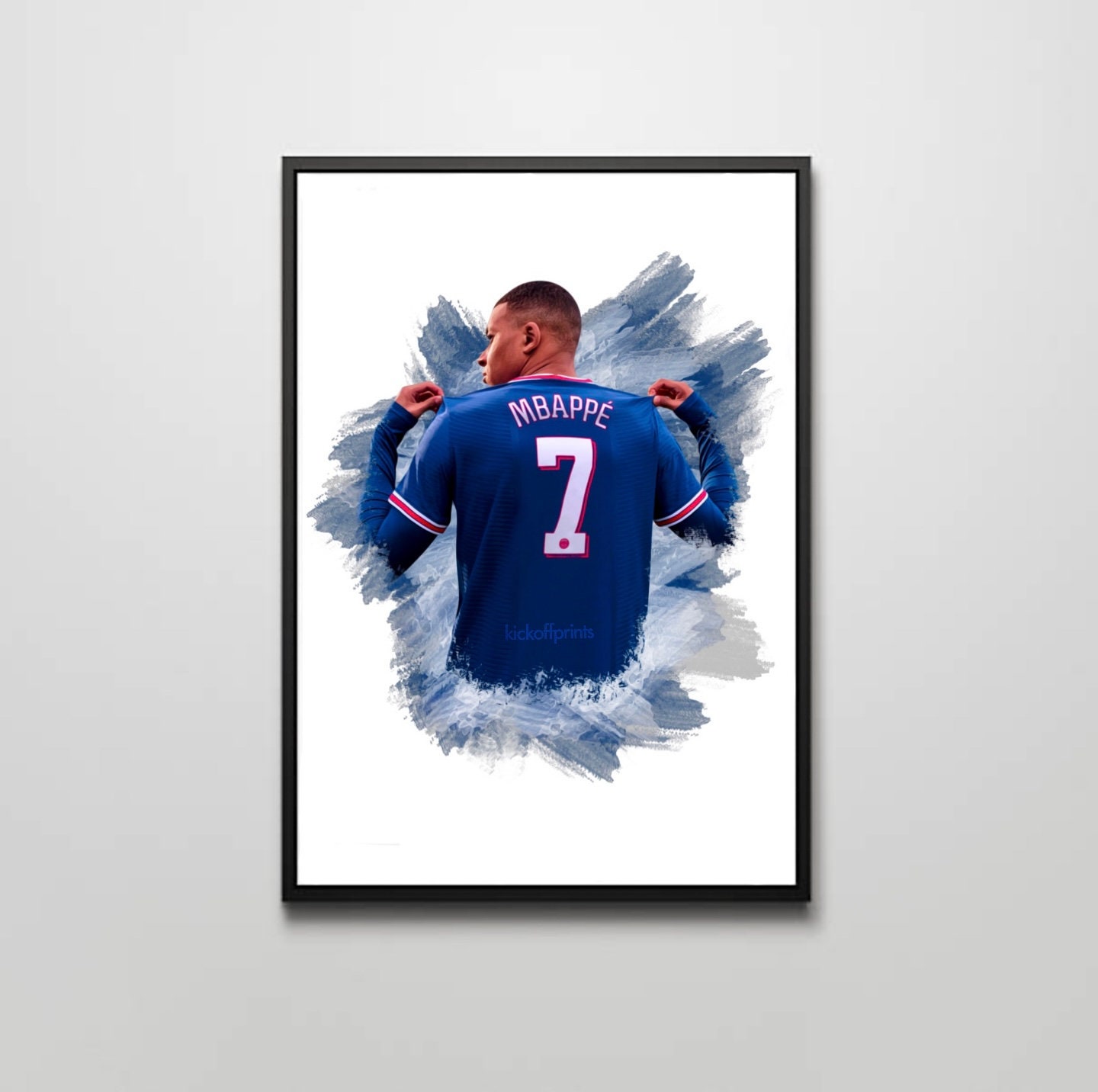 𝗢𝗹𝗹𝗶𝗲 🎨 on X: Kylian Mbappe - Poster Design 🔵🔴 Likes and
