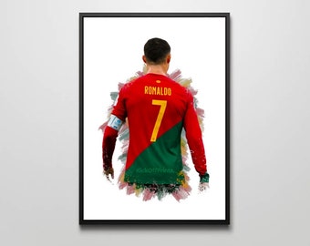 Cristiano Ronaldo Portugal World Cup - Football Print / Photo Print