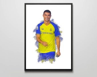 Cristiano Ronaldo Al Nassr - Piłka nożna / Wydruk fotograficzny