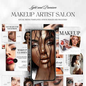 makeup artist instagram templates | makeup artist posts | makeup business template | canva makeup studio instagram | makeup artist branding