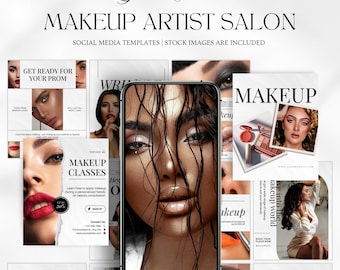 makeup artist instagram templates | makeup artist posts | makeup business template | canva makeup studio instagram | makeup artist branding