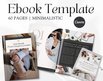 Canva Ebook Vorlage: Minimalistischer Business Bleimagnet (Digitaler Download)