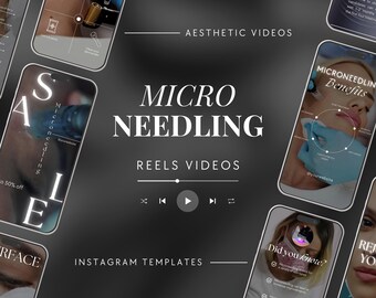 15 Microneedling Instagram Reel Videos | Microneedling Reels | Skincare Instagram Videos | Dermapen Instagram | Microneedling Templates