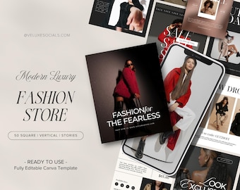 fashion instagram templates | boutique branding | fashion store social media posts