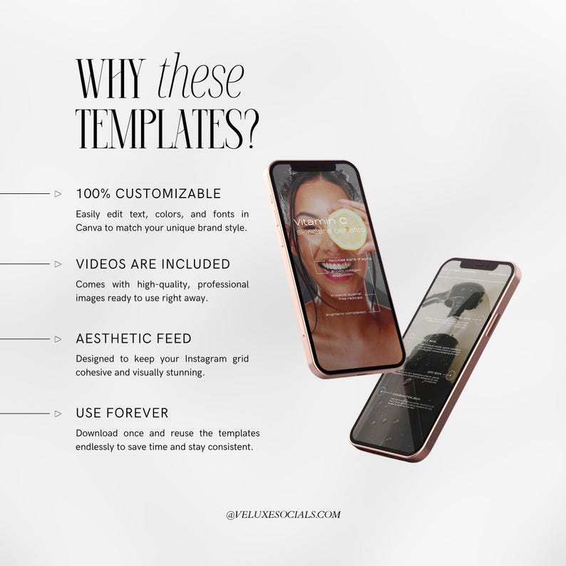 skincare instagram videos | skincare instagram video reels | skincare video template | skincare canva template image 3