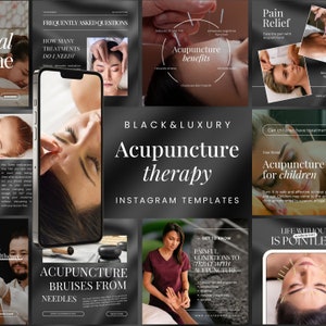 Szablony na Instagram akupunktury | Posty na Instagram akupunktury | TCM Instagram