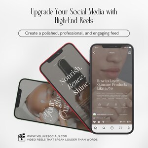 skincare instagram videos | skincare instagram video reels | skincare video template | skincare canva template image 5