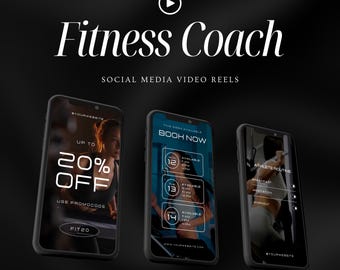 Vídeos de Coaching Fitness: Modelos de Branding para Instagram (Canva)