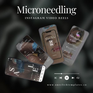 15 Microneedling Instagram Reel Videos | Microneedling Reels | Skincare Instagram Videos | Dermapen Instagram | Microneedling Templates