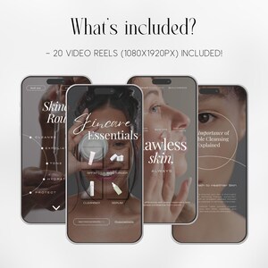 skincare instagram videos | skincare instagram video reels | skincare video template | skincare canva template image 2