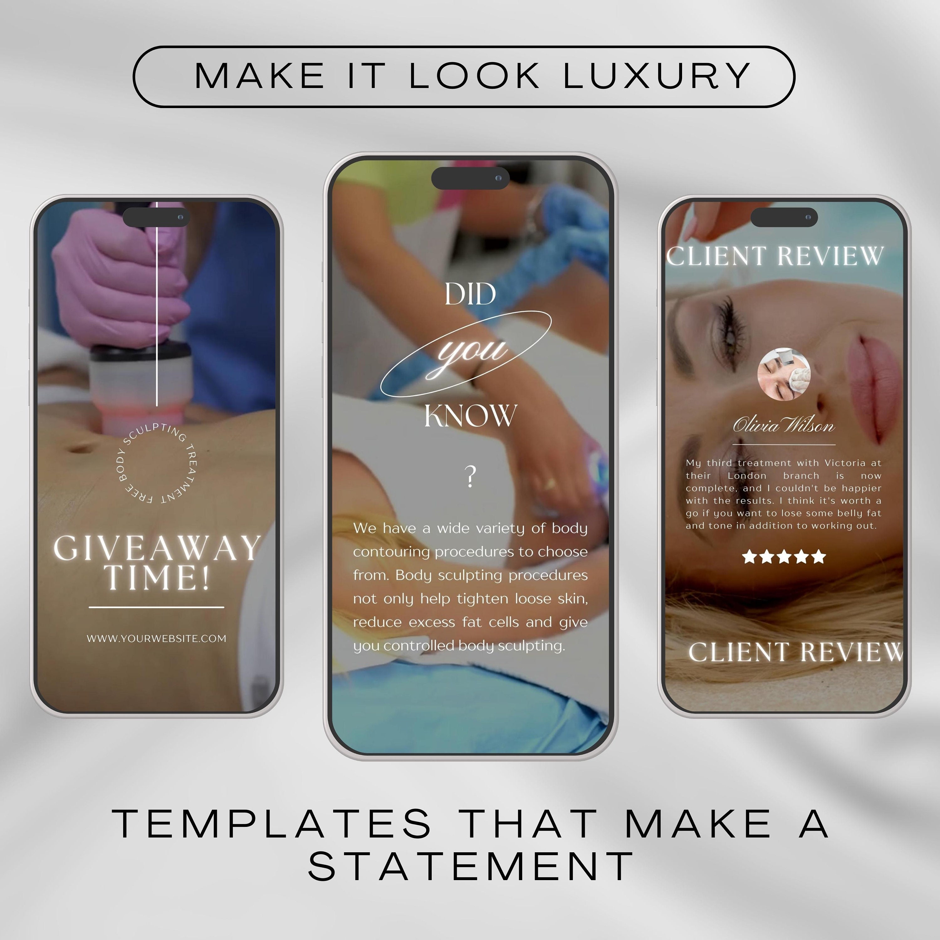 15 Body Sculpting Reel Videos Body Contouring Reels Body Sculpting Instagram Template Body