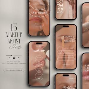 Make-up Artist Instagram Videos | Maskenbildner Video Reels | Make-up Studio Branding | Canva Make-up-Video