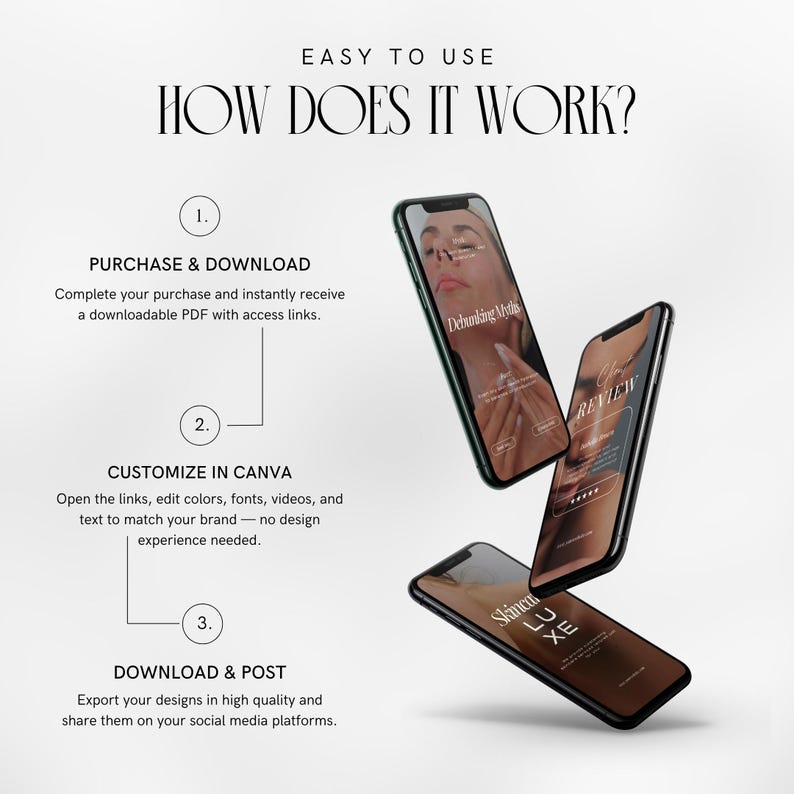 skincare instagram videos | skincare instagram video reels | skincare video template | skincare canva template image 6