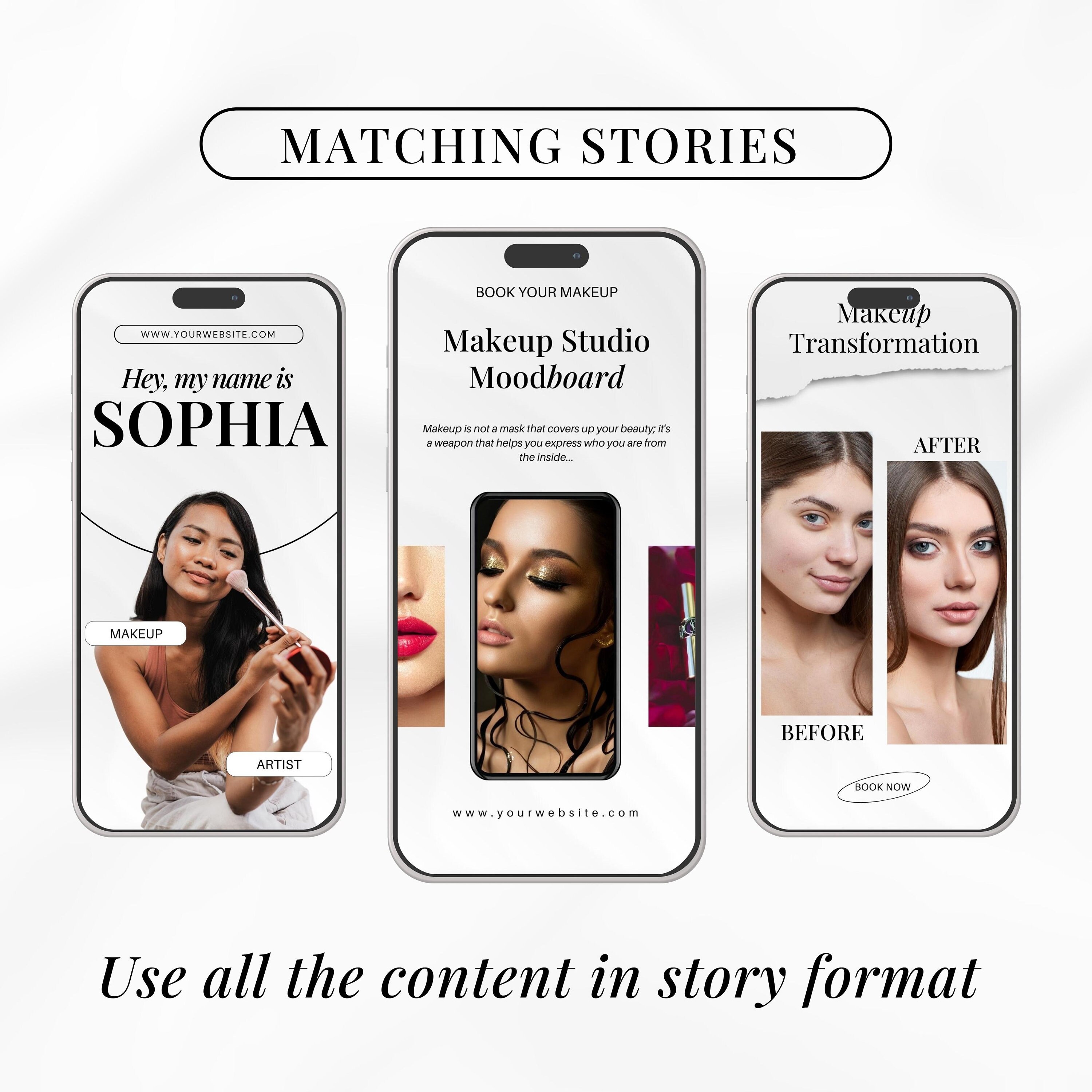 100 Makeup Artist Instagram Templates Makeup Artist Posts Makeup ...