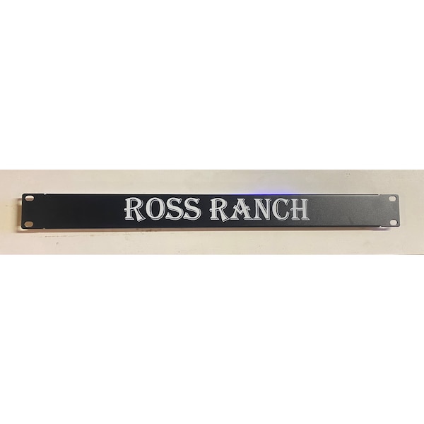 Custom Painted or Engraved 1U Standard Rack Blank Panel