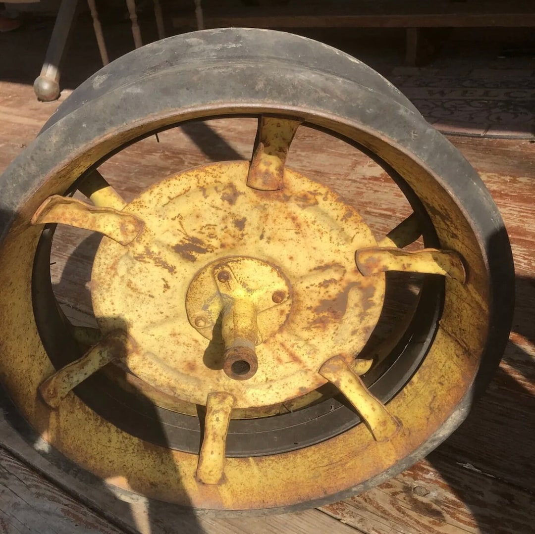 Vintage John Deere Farm Implement Wheels Etsy