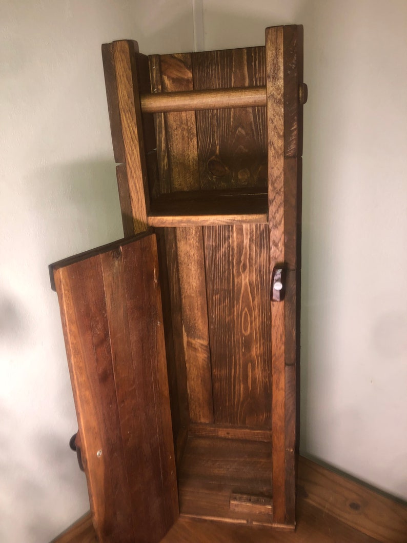 Rustic Freestanding Toilet Paper Holder - Etsy