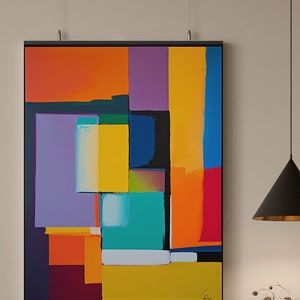 Colorful Abstract Art Printable Wall Art Painting Downloadable Art Minimalist Bold Acrylic Art Print Modern Painting Contemporary Wall Art